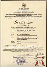 DXN Certificados de Buenas Prácticas de Manufactura para la medicina tradicional